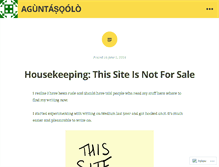 Tablet Screenshot of aguntasolo.com